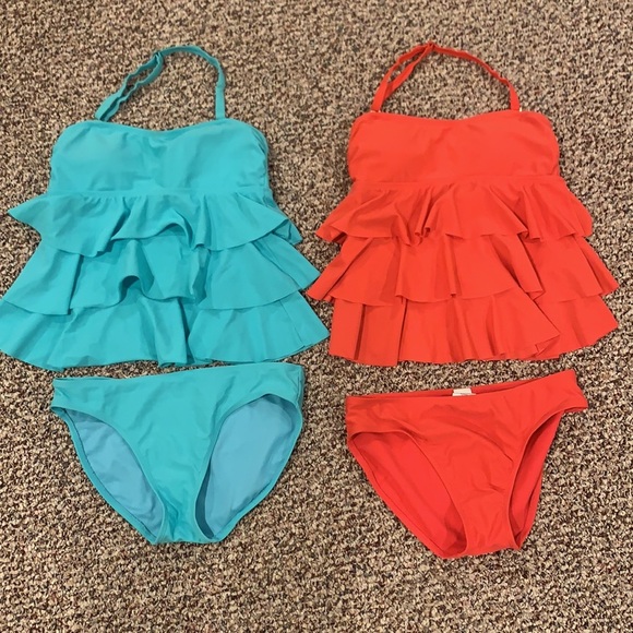 Bundle of 2 Tankini’s (Coral and Teal) - Picture 1 of 3